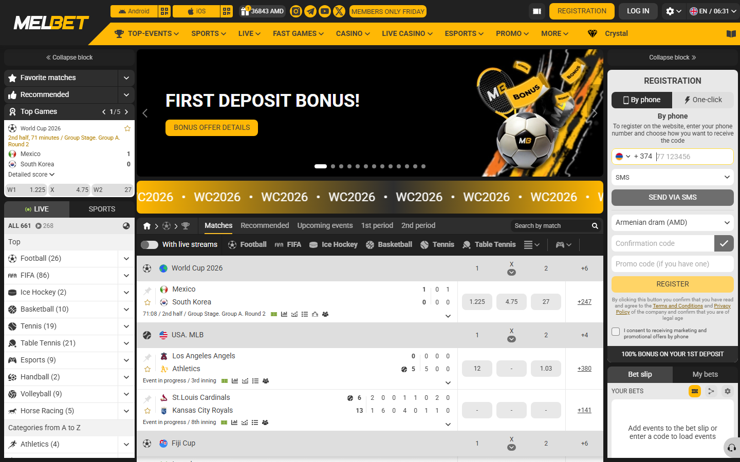 Melbet public page screenshot for Big Bass checks